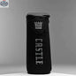 Castle Glassworks double layer bong bag in grey, protective carrying case designed for secure transport of glass bongs.