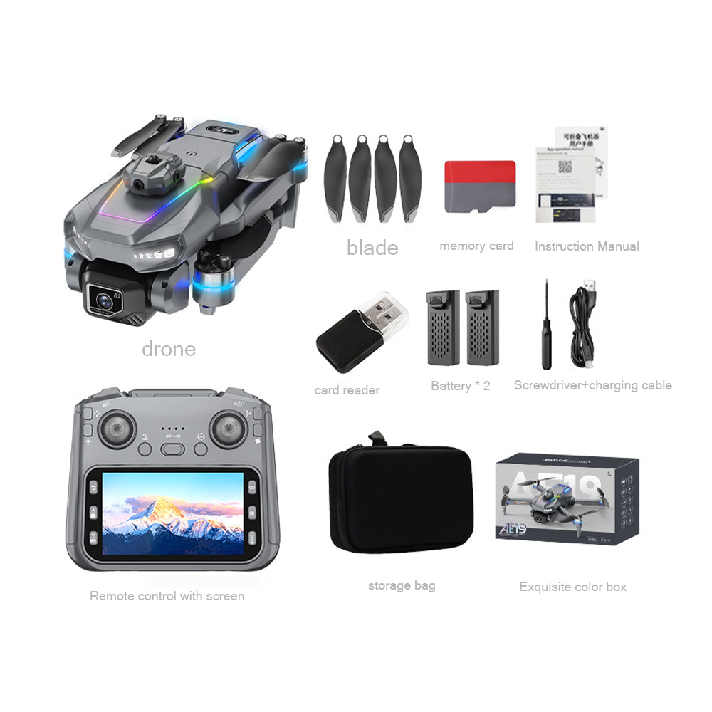 4K HD Brushless Drone with Smart Obstacle Avoidance and Screen Remote-Redefine Aerial Adventures