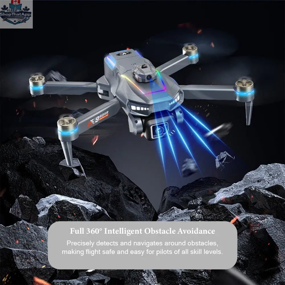 4K HD Brushless Drone with Smart Obstacle Avoidance and Screen Remote-Redefine Aerial Adventures - Shopthatapp.ca