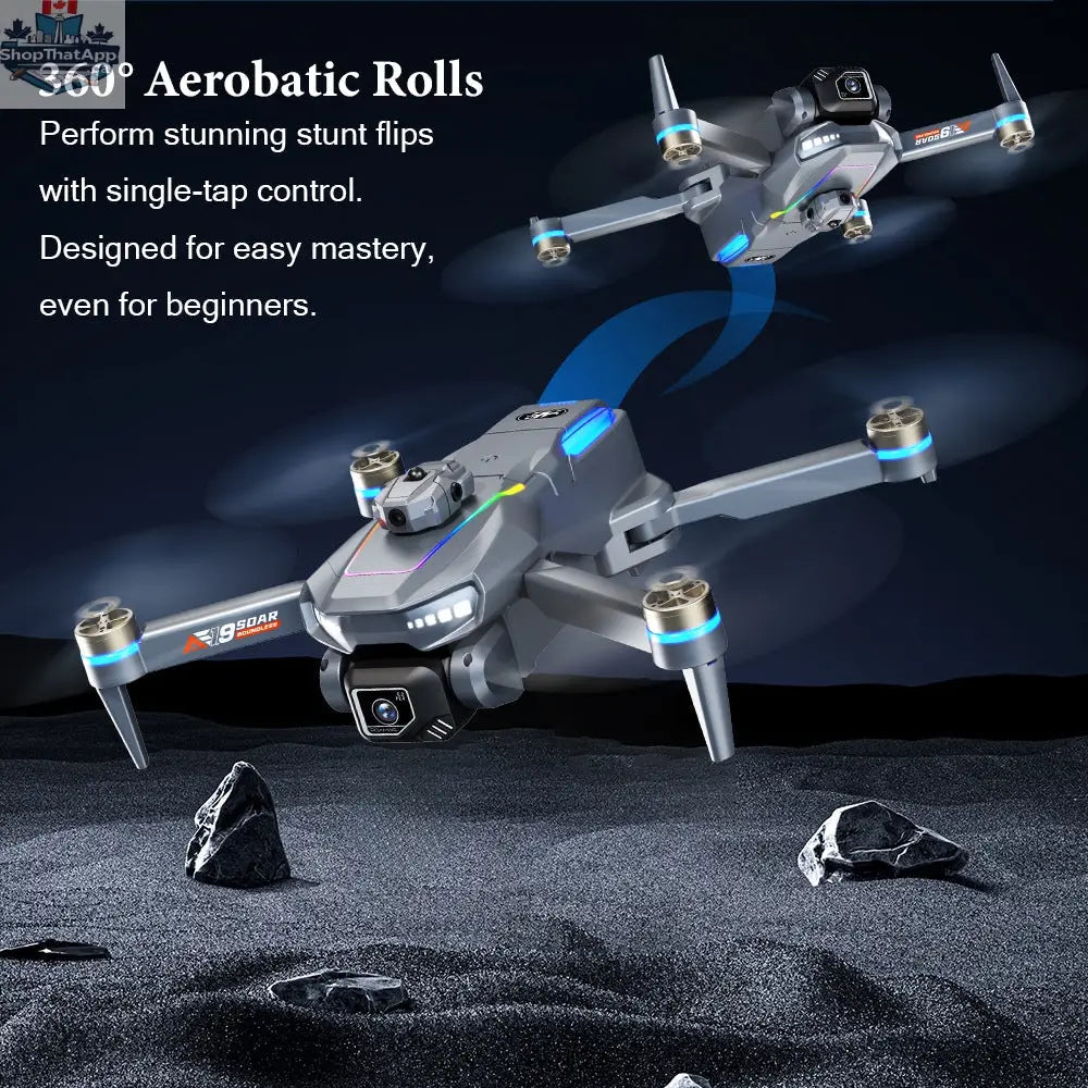 4K HD Brushless Drone with Smart Obstacle Avoidance and Screen Remote-Redefine Aerial Adventures - Shopthatapp.ca