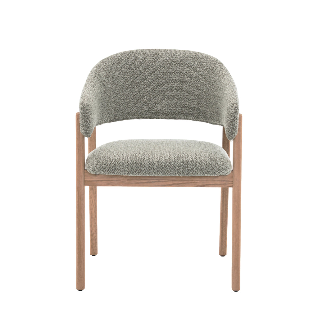 Fiol Dining Chair – Mint Green Upholstery & Natural Wood Frame - Www.Shopthatapp.ca
