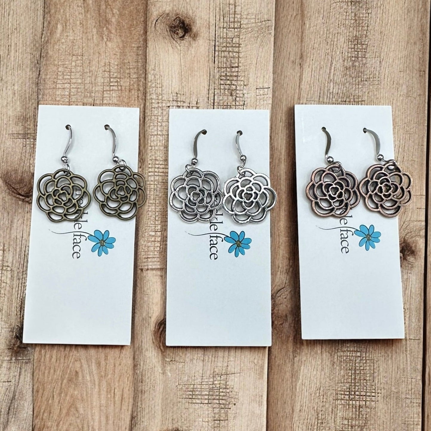 Rose Flower Earrings - Shopthatapp.ca