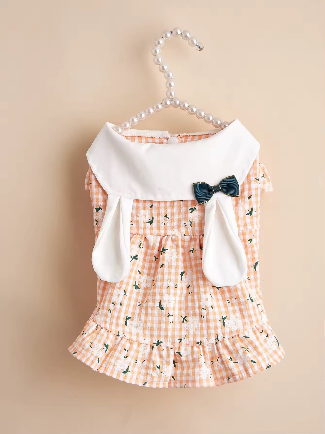 Peach Easter Bunny Dog Dress for a Festive Spring Look - Shopthatapp.ca