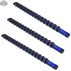 Aluminum Socket Organizer Rails With Rubber End Caps for 10 mm Socket Set - Shopthatapp.ca