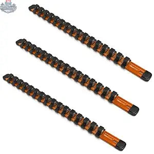 Aluminum Socket Organizer Rails With Rubber End Caps for 10 mm Socket Set - Shopthatapp.ca