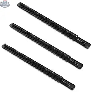 Aluminum Socket Organizer Rails With Rubber End Caps for 10 mm Socket Set - Shopthatapp.ca