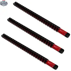 Aluminum Socket Organizer Rails With Rubber End Caps for 10 mm Socket Set - Shopthatapp.ca