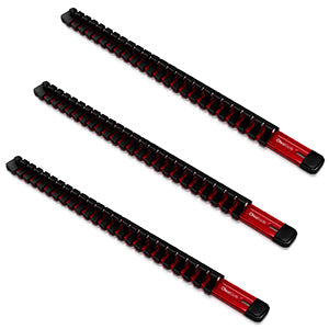 Aluminum Socket Organizer Rails With Rubber End Caps for 10 mm Socket Set - Shopthatapp.ca