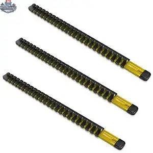 Aluminum Socket Organizer Rails With Rubber End Caps for 10 mm Socket Set - Shopthatapp.ca