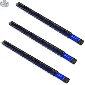 Aluminum Socket Organizer Rails With Rubber End Caps for 10 mm Socket Set - Shopthatapp.ca