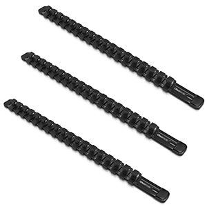 Aluminum Socket Organizer Rails With Rubber End Caps for 10 mm Socket Set - Shopthatapp.ca