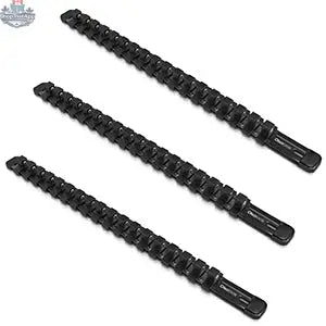 Aluminum Socket Organizer Rails With Rubber End Caps for 10 mm Socket Set - Shopthatapp.ca