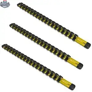 Aluminum Socket Organizer Rails With Rubber End Caps for 10 mm Socket Set - Shopthatapp.ca