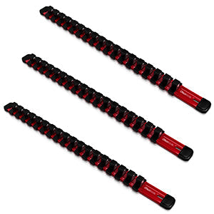 Aluminum Socket Organizer Rails With Rubber End Caps for 10 mm Socket Set - Shopthatapp.ca