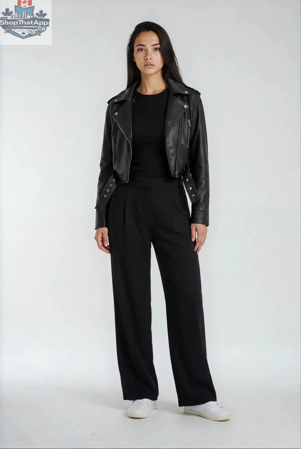 Luxeflow Wide Leg Sweatpants Black - Elevated Trouser Pants - Shopthatapp.ca