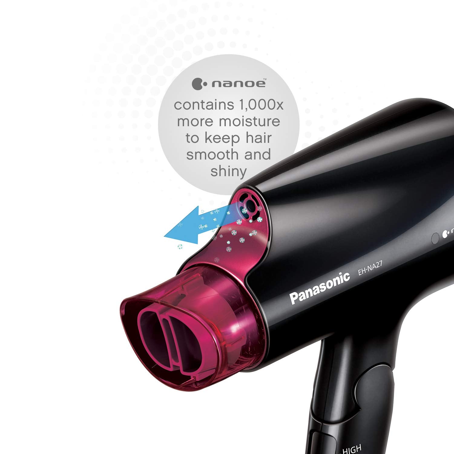 PANASONIC Nanoe Compact Travel Hair Dryer -  Refurbished with Home Essentials warranty - EH-NA27 - Shopthatapp.ca