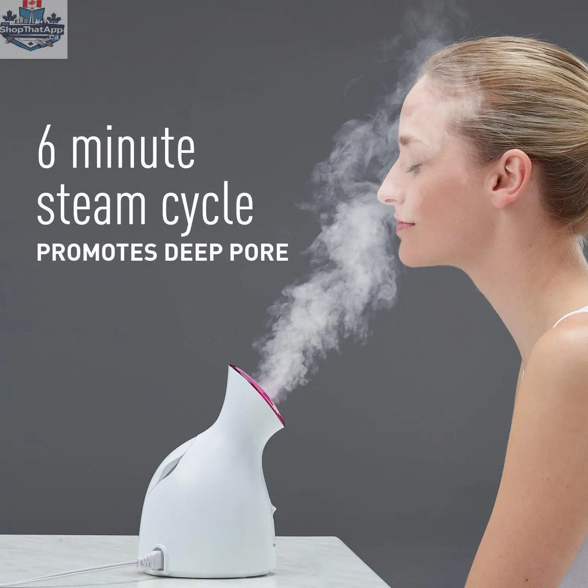 Refurbished Panasonic Ionic Facial Steamer EHSA31 for personal care, showing the compact device with steam outlet and control panel.