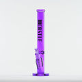 18" Straight Tube Bong – 9mm Thick Electroplated Glass - Shopthatapp.ca