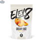 Elev8 Peach Cream of Rice with sweet, juicy peach fragrance, showcasing a creamy rice product in a front view image.