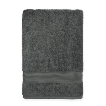 Charcoal Essence Turkish bath towel by Skylark+Owl Canada, large, plush, highly absorbent bath sheet for luxurious comfort.