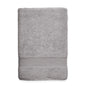 Light grey Turkish bath towel by Skylark+Owl Canada, luxurious and highly absorbent bath sheet for everyday use.
