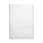 White Essence Turkish bath towel by Skylark+Owl Canada, luxurious and absorbent bath sheet, showcasing soft, plush fabric.