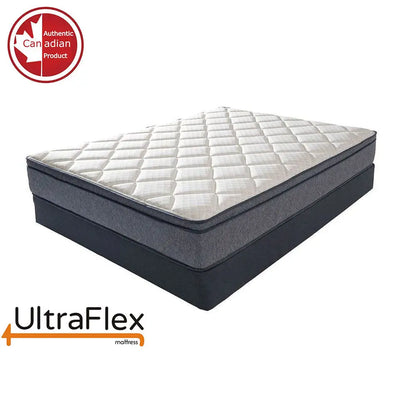 UltraFlex® Deluxe Mattress set with high-density foam, orthopedic support, spinal support, motion transfer pockets, and eco-friendly CoolGel.