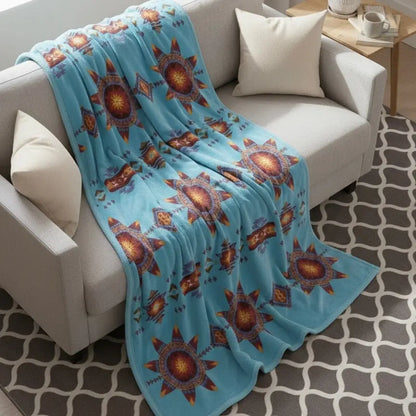 Star Burst Design Silk Touch Blanket - Shopthatapp.ca