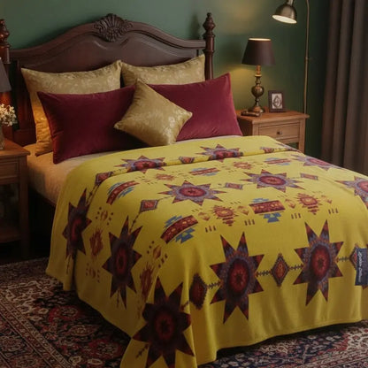 Star Burst Design Silk Touch Blanket - Shopthatapp.ca