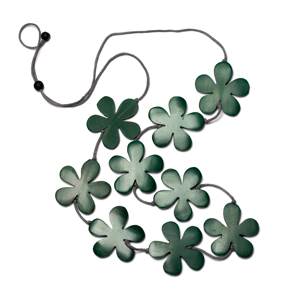 Wooden Flower Necklace - Shopthatapp.ca