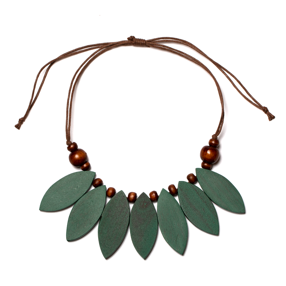 Wooden Petal Necklace - Shopthatapp.ca