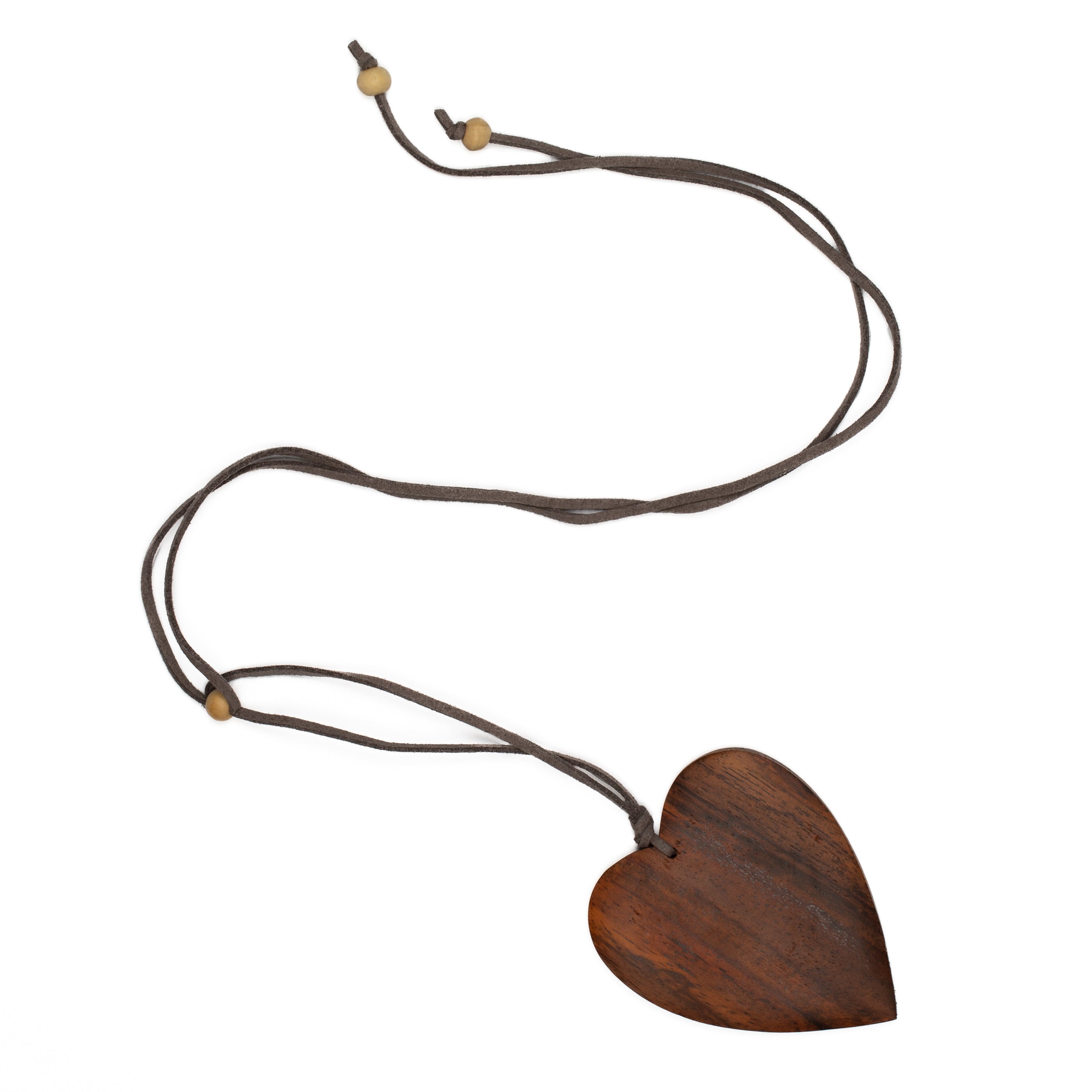 Tinted Wood Heart Necklace - Unique Handmade Jewelry for Nature Lovers - Shopthatapp.ca