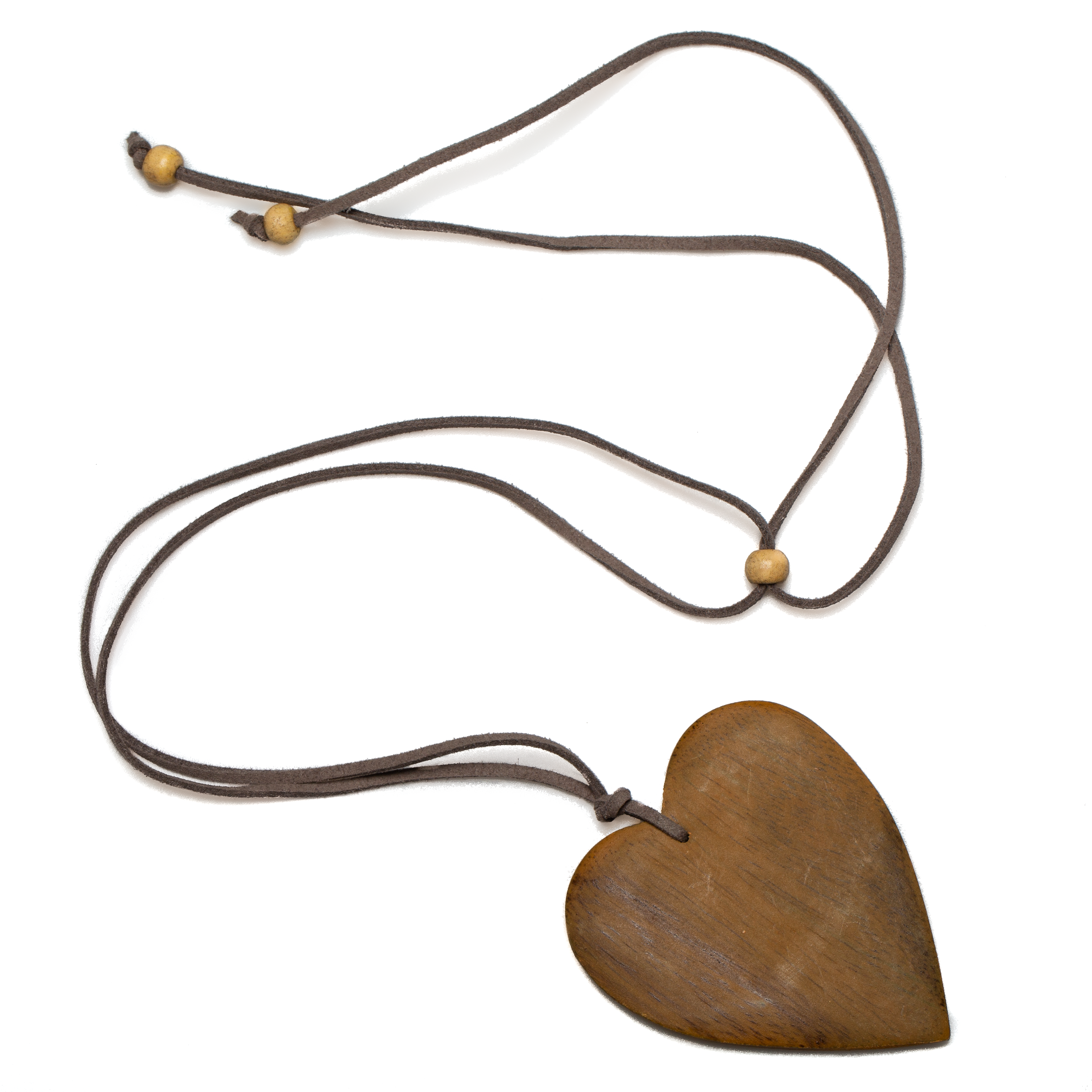 Tinted Wood Heart Necklace - Unique Handmade Jewelry for Nature Lovers - Shopthatapp.ca