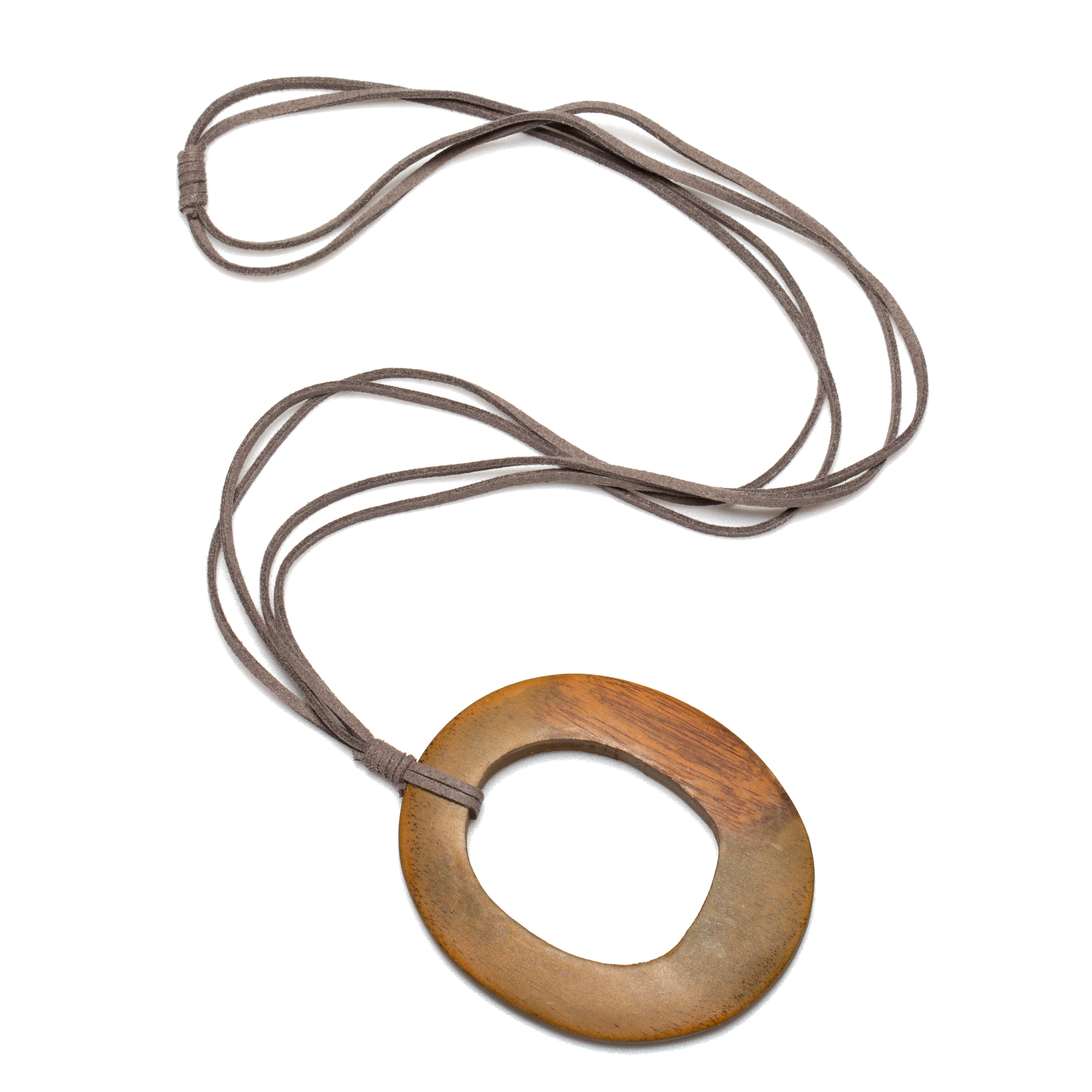 Simple Oval Suede Pendant for Elegant Style - Shopthatapp.ca