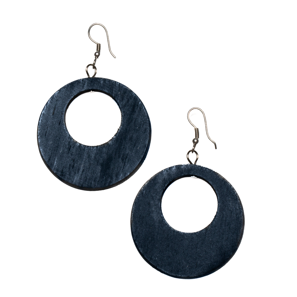 Round Wooden Hoop Earrings for Stylish and Eco-Friendly Fashion - Shopthatapp.ca