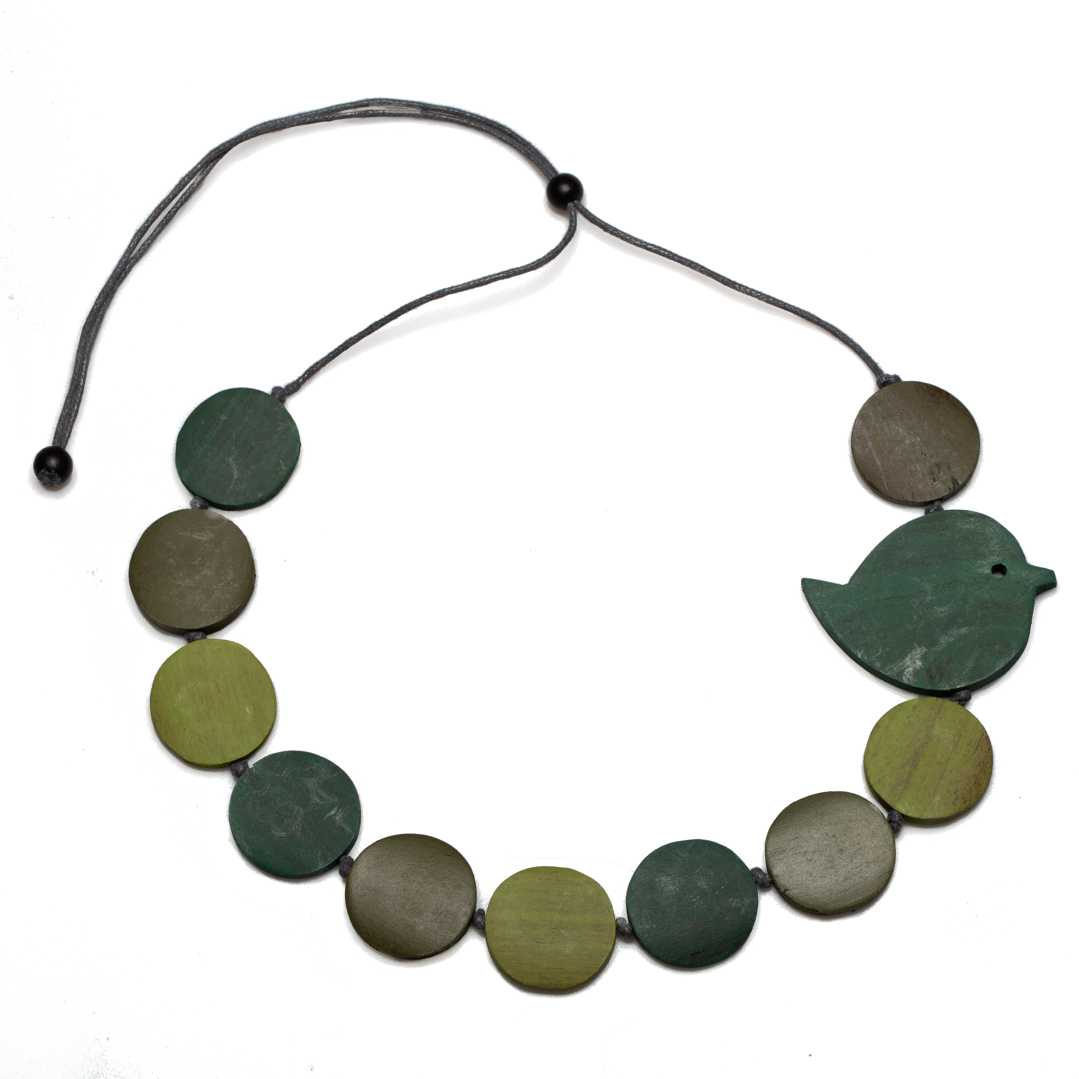 Fat Bird Necklace on Wooden Disc – Nature-Inspired Jewelry - Shopthatapp.ca