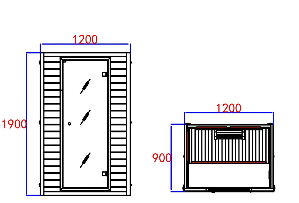Blisspod | Vienna | Far Infrared Sauna Canadian Hemlock Very Low EMF Sauna, 4 Heaters – 2 Persons - Www.Shopthatapp.ca