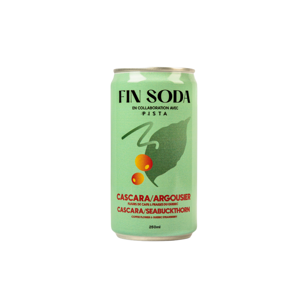 Fin Soda Cascara Seabuckthorn Strawberry - Refreshing Sparkling Drink