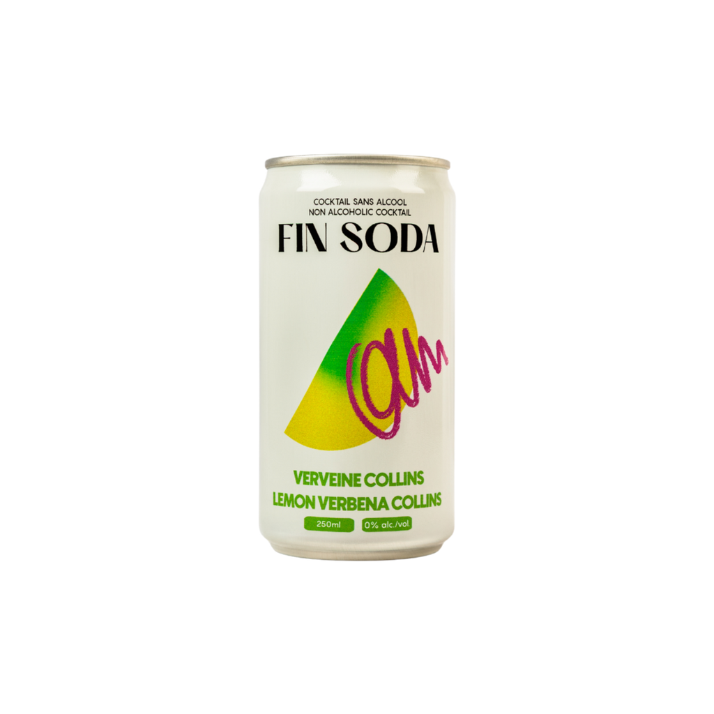 Fin Soda Lemon Verbena Collins - Refreshing Sparkling Beverage