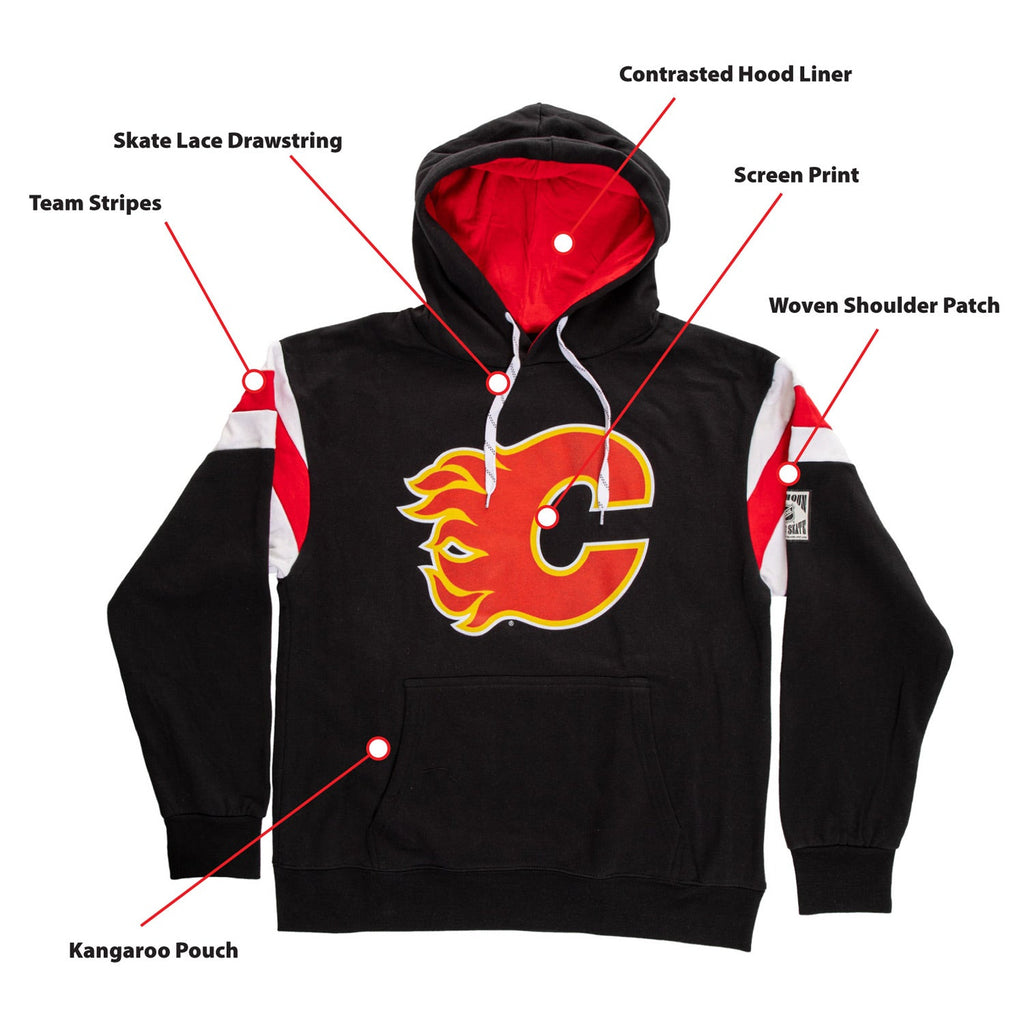 Calgary Flames Varsity Retro Style Hoodie - Shopthatapp.ca