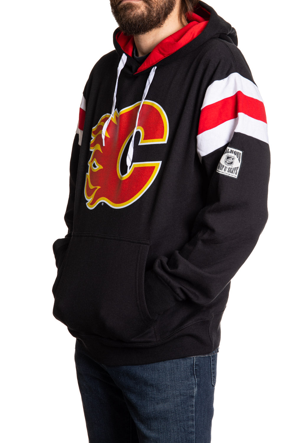Calgary Flames Varsity Retro Style Hoodie - Shopthatapp.ca