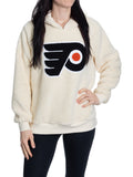 Philadelphia Flyers Ladies Sherpa Hoodie with Premium Chenille Logo - Shopthatapp.ca