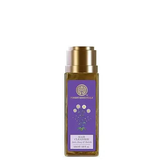 Forest Essentials Amla Honey Shampoo with Mulethi for nourishing hair, featuring natural ingredients and herbal formulation.