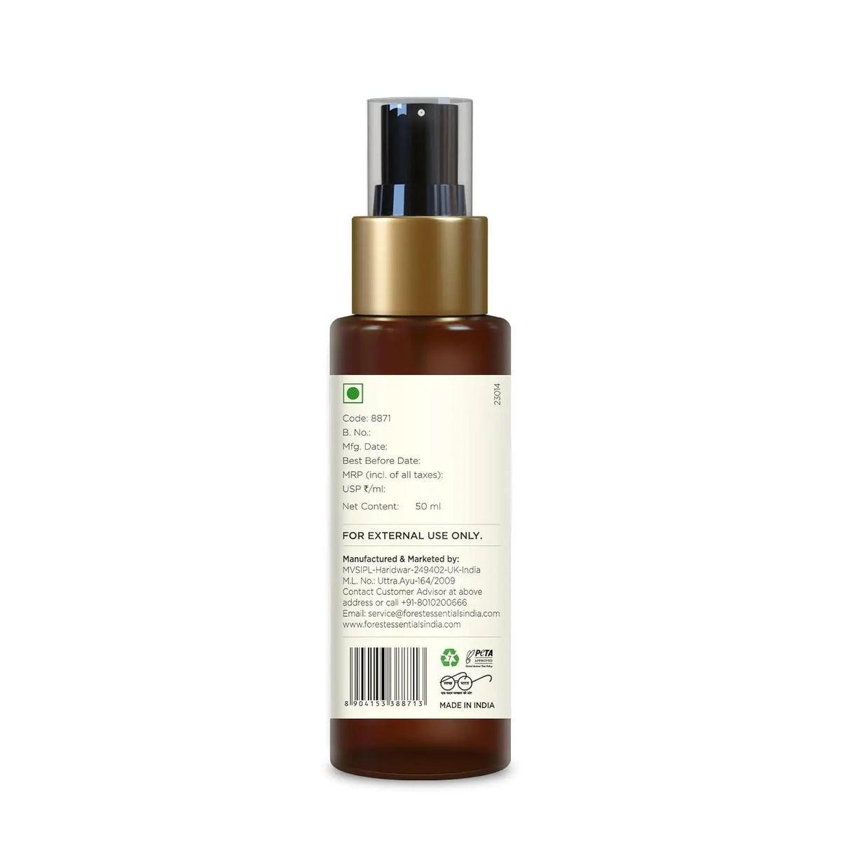 Forest Essentials Rosewater Facial Toner mist with pure rosewater, hydrating and refreshing Ayurvedic skin tonic, minimizes pores.