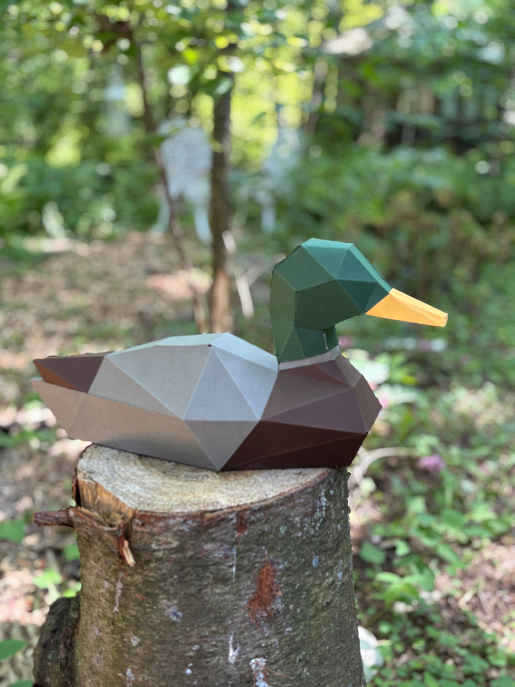 DIY Duck 3D LUX Paper model Origami Kit, 3D Papercraft activity - Www.Shopthatapp.ca