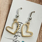 Open Heart Earrings - Stylish Hook Design for Elegant Looks - Shopthatapp.ca