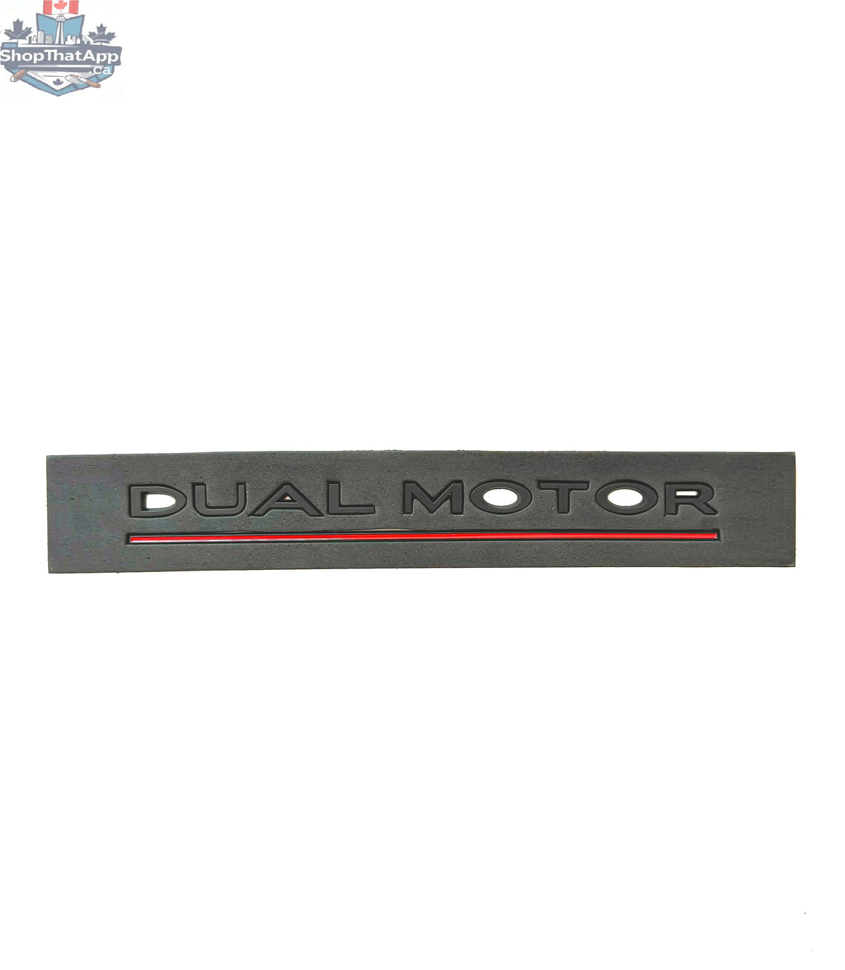 Tesla Dual Motor Logo Schriftzug Kofferraum - Shopthatapp.ca