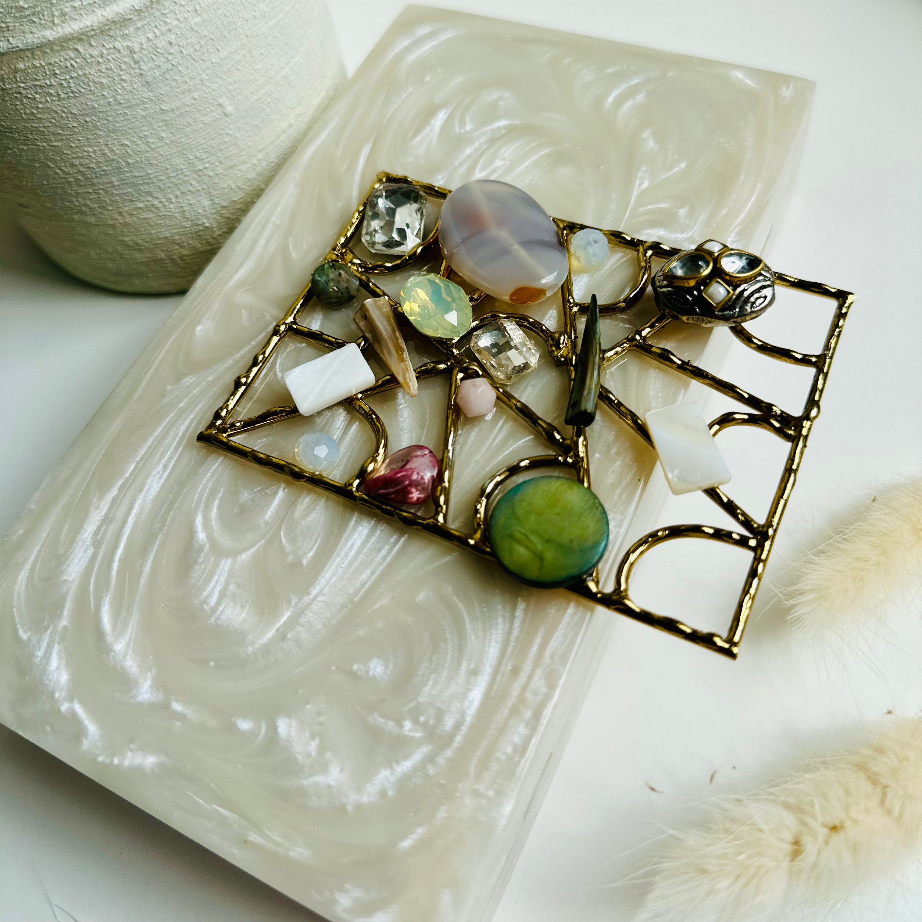 Elevate Your Style with Our Handcrafted Resin Clutch