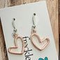Open Heart Earrings - Stylish Hook Design for Elegant Looks - Shopthatapp.ca