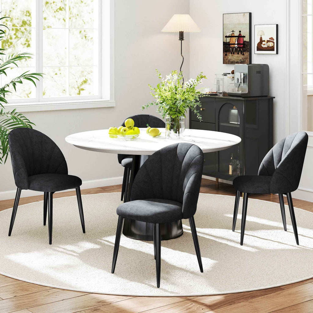 Skylar Modern Dining Chairs Set of 4-Black